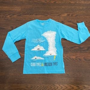 Wes and Will certified Organic cotton blue long sleeve tee sz 5